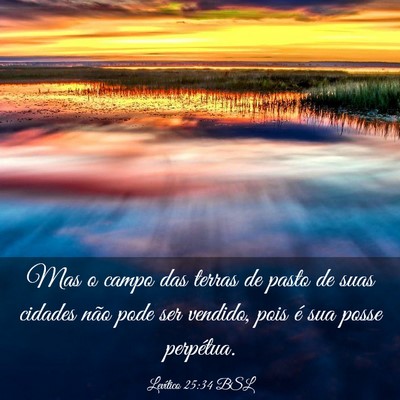 Picture 03 - Levítico 25:34 BSL - Mas o campo das terras de pasto de suas cidades - Bible Verse Picture