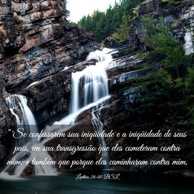 Picture 03 - Levítico 26:40 BSL - “'Se confessarem sua iniqüidade e a - Bible Verse Picture