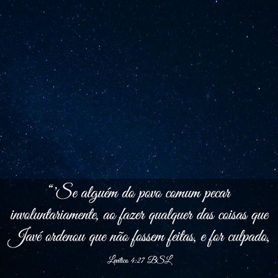 Picture 03 - Levítico 4:27 BSL - “'Se alguém do povo comum pecar - Bible Verse Picture