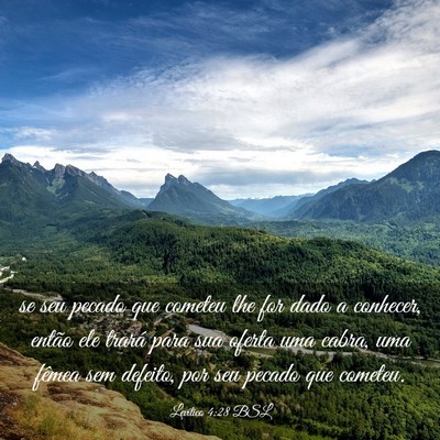 Picture 03 - Levítico 4:28 BSL - se seu pecado que cometeu lhe for dado a - Bible Verse Picture