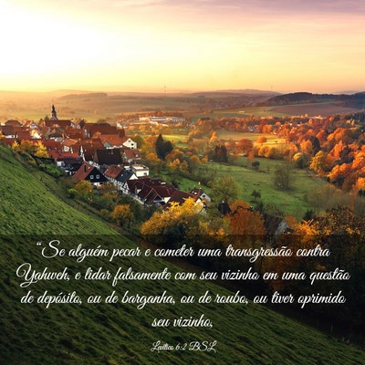 Picture 03 - Levítico 6:2 BSL - “Se alguém pecar e cometer uma transgressão - Bible Verse Picture