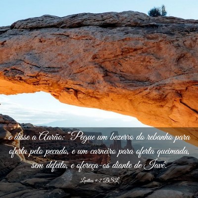 Picture 03 - Levítico 9:2 BSL - e disse a Aarão: “Pegue um bezerro do rebanho - Bible Verse Picture