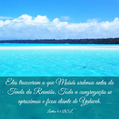 Picture 03 - Levítico 9:5 BSL - Eles trouxeram o que Moisés ordenou antes da - Bible Verse Picture