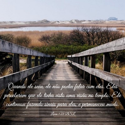 Picture 03 - Lucas 1:22 BSL - Quando ele saiu, ele não podia falar com eles. - Bible Verse Picture