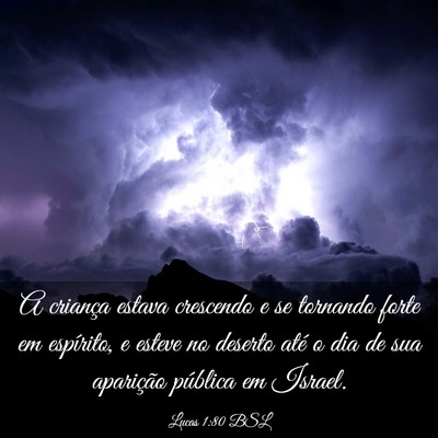 Picture 03 - Lucas 1:80 BSL - A criança estava crescendo e se tornando forte - Bible Verse Picture