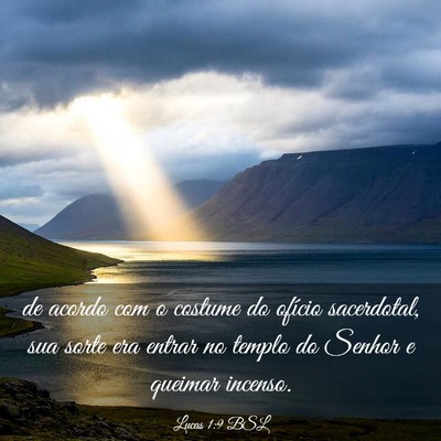 Picture 03 - Lucas 1:9 BSL - de acordo com o costume do ofício sacerdotal, - Bible Verse Picture