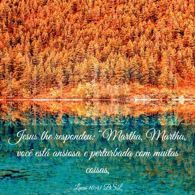 Picture 03 - Lucas 10:41 BSL - Jesus lhe respondeu: “Martha, Martha, você - Bible Verse Picture