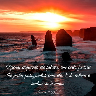 Picture 03 - Lucas 11:37 BSL - Agora, enquanto ele falava, um certo fariseu lhe - Bible Verse Picture