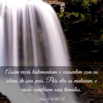 Picture 03 - Lucas 11:48 BSL - Assim vocês testemunham e consentem com as obras - Bible Verse Picture