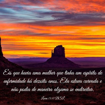 Picture 03 - Lucas 13:11 BSL - Eis que havia uma mulher que tinha um espírito - Bible Verse Picture