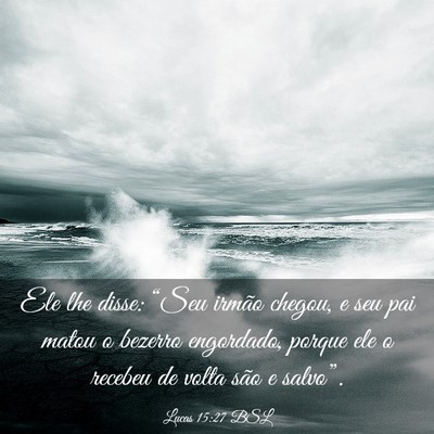 Picture 03 - Lucas 15:27 BSL - Ele lhe disse: “Seu irmão chegou, e seu pai - Bible Verse Picture