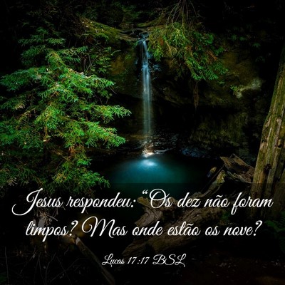 Picture 03 - Lucas 17:17 BSL - Jesus respondeu: “Os dez não foram limpos? Mas - Bible Verse Picture