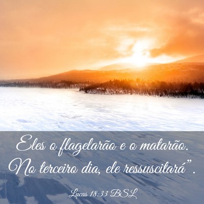 Picture 03 - Lucas 18:33 BSL - Eles o flagelarão e o matarão. No terceiro dia, - Bible Verse Picture