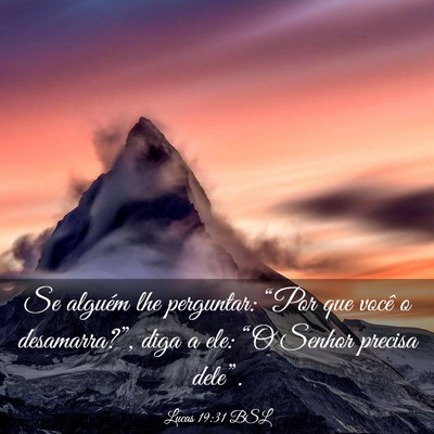 Picture 03 - Lucas 19:31 BSL - Se alguém lhe perguntar: “Por que você o - Bible Verse Picture