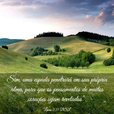 Picture 03 - Lucas 2:35 BSL - Sim, uma espada penetrará em sua própria alma, - Bible Verse Picture