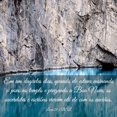 Picture 03 - Lucas 20:1 BSL - Em um daqueles dias, quando ele estava ensinando - Bible Verse Picture