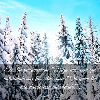 Picture 03 - Lucas 20:2 BSL - Eles lhe perguntaram: “Diga-nos: com que - Bible Verse Picture