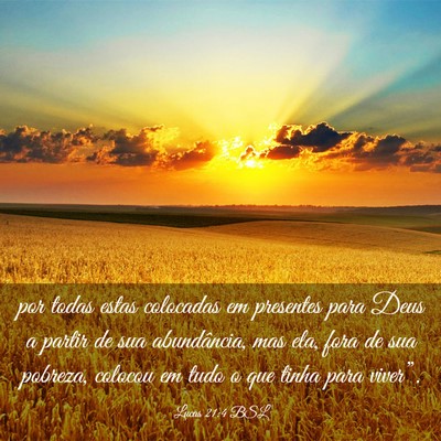 Picture 03 - Lucas 21:4 BSL - por todas estas colocadas em presentes para Deus - Bible Verse Picture