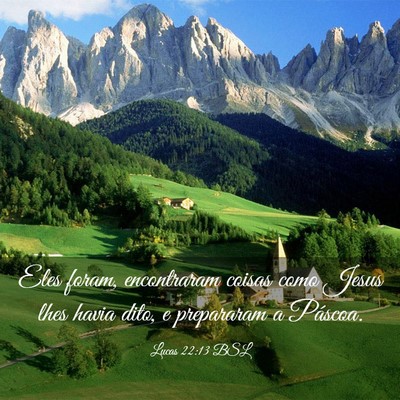 Picture 03 - Lucas 22:13 BSL - Eles foram, encontraram coisas como Jesus lhes - Bible Verse Picture
