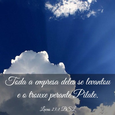 Picture 03 - Lucas 23:1 BSL - Toda a empresa deles se levantou e o trouxe - Bible Verse Picture