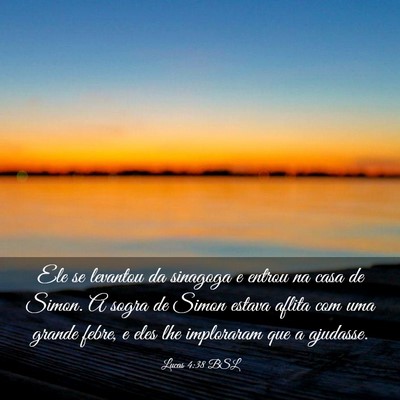Picture 03 - Lucas 4:38 BSL - Ele se levantou da sinagoga e entrou na casa de - Bible Verse Picture