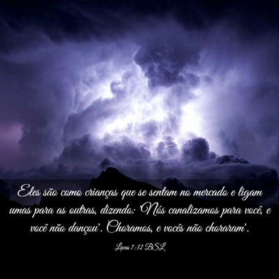 Picture 03 - Lucas 7:32 BSL - Eles são como crianças que se sentam no mercado - Bible Verse Picture