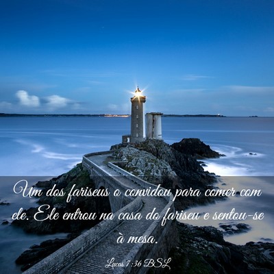 Picture 03 - Lucas 7:36 BSL - Um dos fariseus o convidou para comer com ele. - Bible Verse Picture