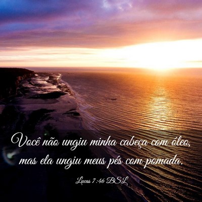 Picture 03 - Lucas 7:46 BSL - Você não ungiu minha cabeça com óleo, mas ela - Bible Verse Picture
