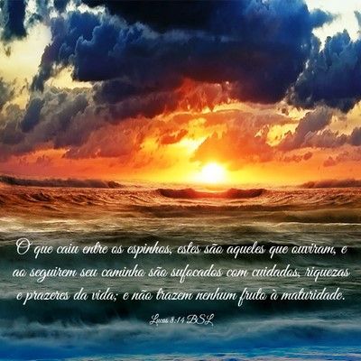 Picture 03 - Lucas 8:14 BSL - O que caiu entre os espinhos, estes são aqueles - Bible Verse Picture