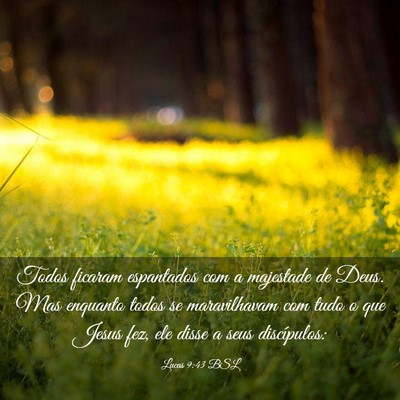 Picture 03 - Lucas 9:43 BSL - Todos ficaram espantados com a majestade de Deus. - Bible Verse Picture