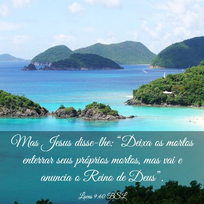 Picture 03 - Lucas 9:60 BSL - Mas Jesus disse-lhe: “Deixa os mortos enterrar - Bible Verse Picture