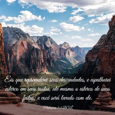 Picture 03 - Malaquias 2:3 BSL - Eis que repreenderei seus descendentes, e - Bible Verse Picture