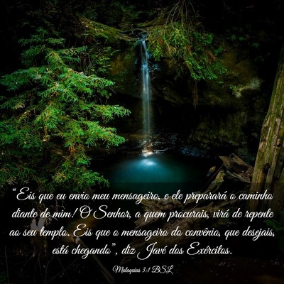 Picture 03 - Malaquias 3:1 BSL - “Eis que eu envio meu mensageiro, e ele - Bible Verse Picture
