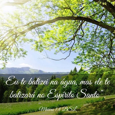 Picture 03 - Marcos 1:8 BSL - Eu te batizei na água, mas ele te batizará no - Bible Verse Picture