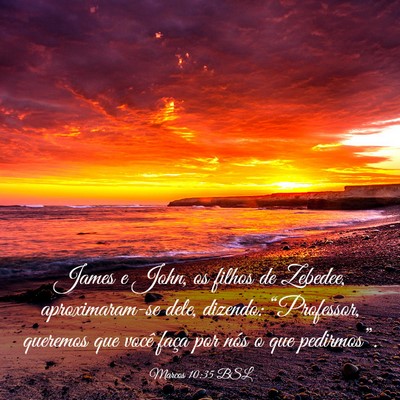 Picture 03 - Marcos 10:35 BSL - James e John, os filhos de Zebedee, - Bible Verse Picture