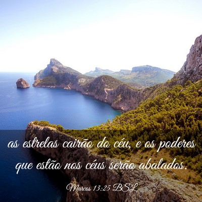 Picture 03 - Marcos 13:25 BSL - as estrelas cairão do céu, e os poderes que - Bible Verse Picture