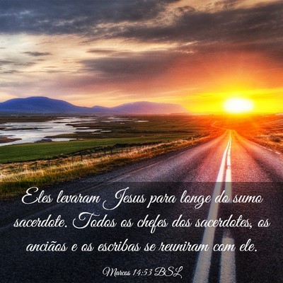 Picture 03 - Marcos 14:53 BSL - Eles levaram Jesus para longe do sumo sacerdote. - Bible Verse Picture