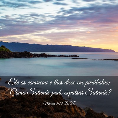 Picture 03 - Marcos 3:23 BSL - Ele os convocou e lhes disse em parábolas: - Bible Verse Picture