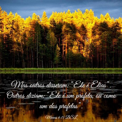 Picture 03 - Marcos 6:15 BSL - Mas outros disseram: “Ele é Elias”. Outros - Bible Verse Picture