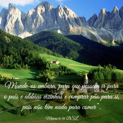 Picture 03 - Marcos 6:36 BSL - Mande-os embora, para que possam ir para o país - Bible Verse Picture