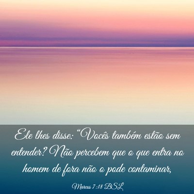 Picture 03 - Marcos 7:18 BSL - Ele lhes disse: “Vocês também estão sem - Bible Verse Picture