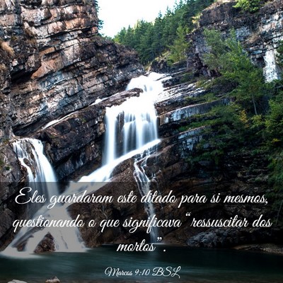 Picture 03 - Marcos 9:10 BSL - Eles guardaram este ditado para si mesmos, - Bible Verse Picture