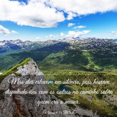 Picture 03 - Marcos 9:34 BSL - Mas eles estavam em silêncio, pois haviam - Bible Verse Picture