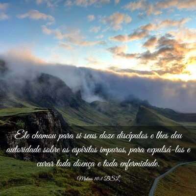 Picture 03 - Mateus 10:1 BSL - Ele chamou para si seus doze discípulos e lhes - Bible Verse Picture