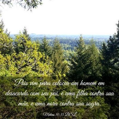 Picture 03 - Mateus 10:35 BSL - Pois vim para colocar um homem em desacordo com - Bible Verse Picture