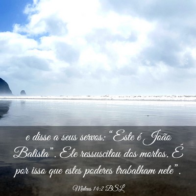 Picture 03 - Mateus 14:2 BSL - e disse a seus servos: “Este é João - Bible Verse Picture