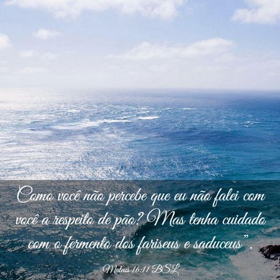 Picture 03 - Mateus 16:11 BSL - Como você não percebe que eu não falei com - Bible Verse Picture