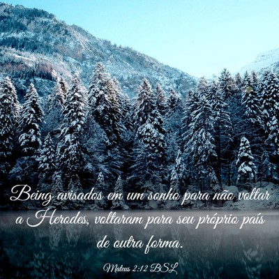 Picture 03 - Mateus 2:12 BSL - Being avisados em um sonho para não voltar a - Bible Verse Picture