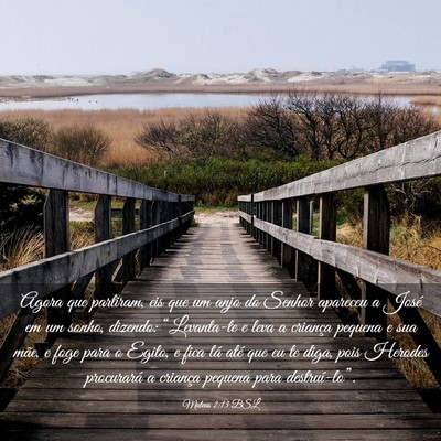 Picture 03 - Mateus 2:13 BSL - Agora que partiram, eis que um anjo do Senhor - Bible Verse Picture
