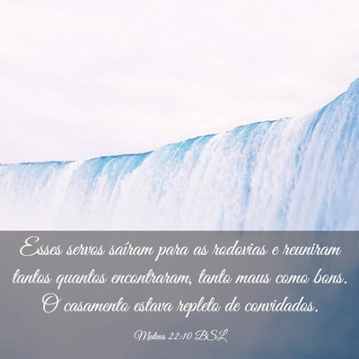 Picture 03 - Mateus 22:10 BSL - Esses servos saíram para as rodovias e reuniram - Bible Verse Picture